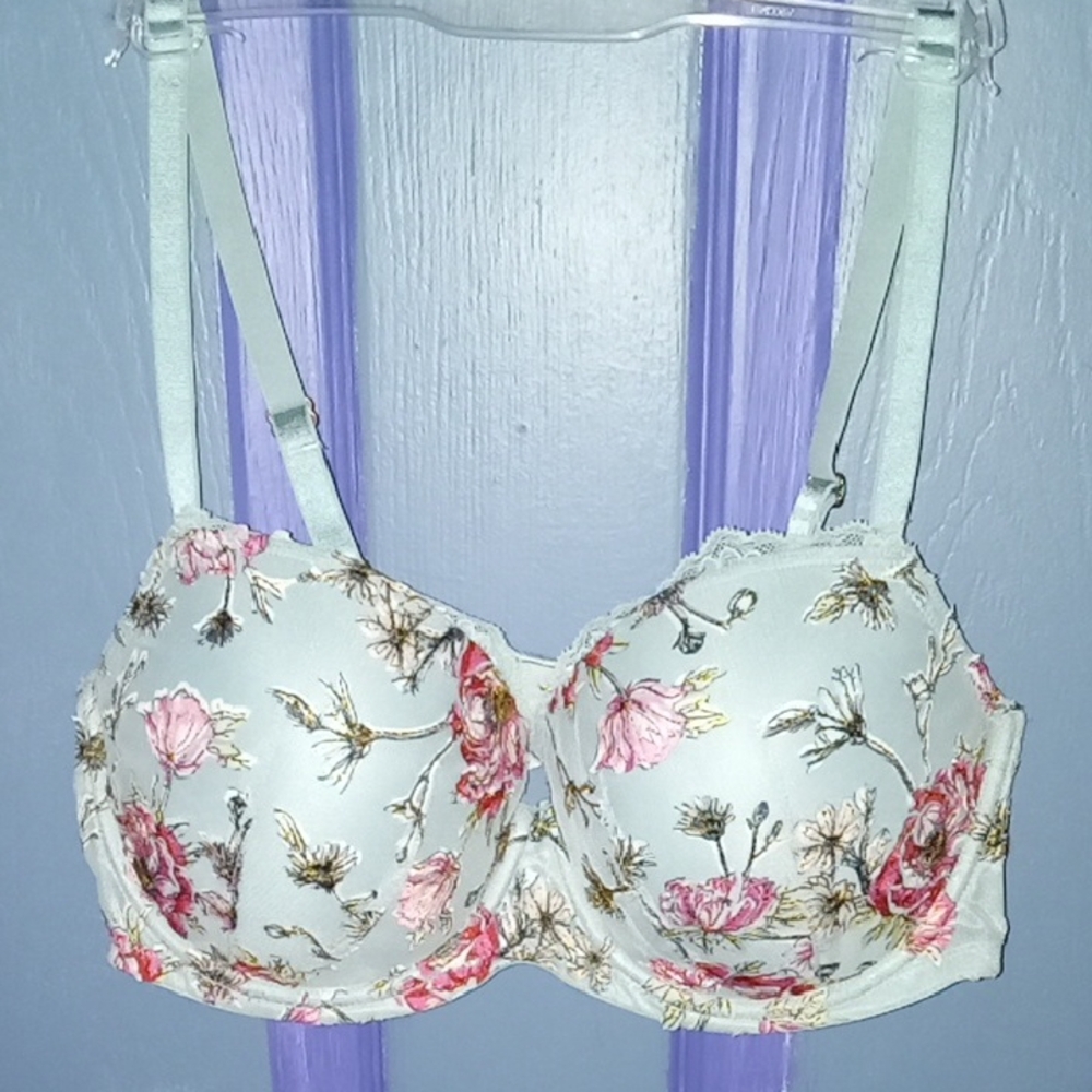 Floral Print Bra